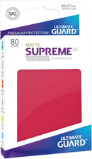 Ultimate Guard Supreme UX Standard Size Sleeves – Matt Red