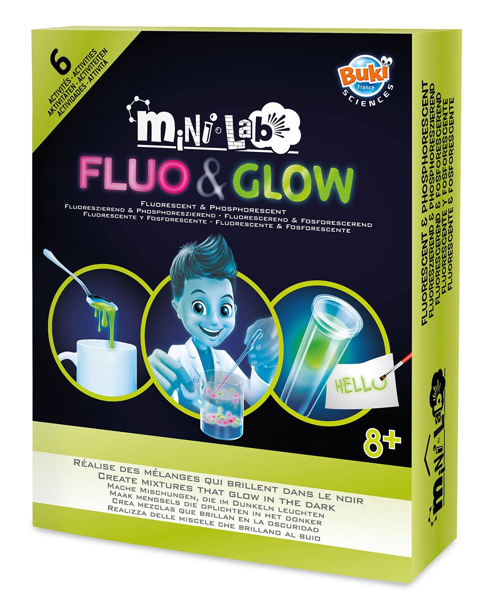 Buki France Mini Lab - Fluorescent & Phosphorescent – Tour de jeux -  Divertioz