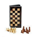 Echec en Bois Noir 8 Pouce Magnetic