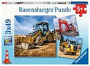 Ravensburger 3x49p Véhicules De Constructions En Action!