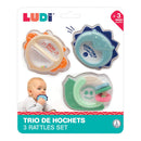 Ludi Ensemble de 3 Hochets
