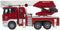 Bruder  Camion - Pompier Scania R-Série avec Echelle et Pompe à Eau Fonctionnelles - Module Son et Lumière