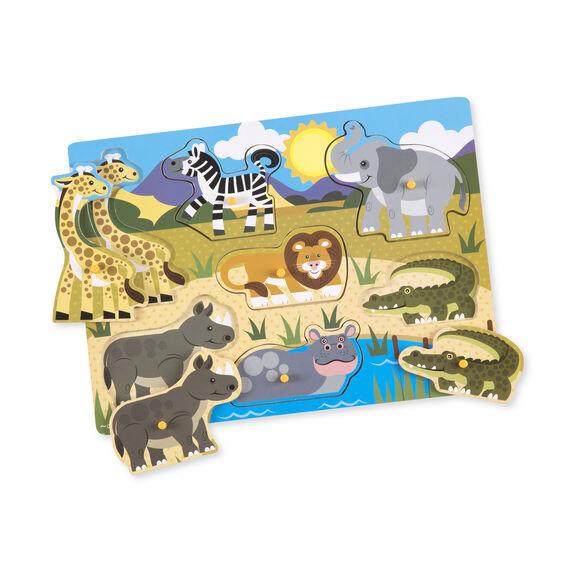 Puzzle Bois - Safari 7 pièces