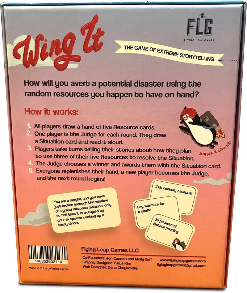 Wing It: The Game of Extreme Storytelling Version Anglaise