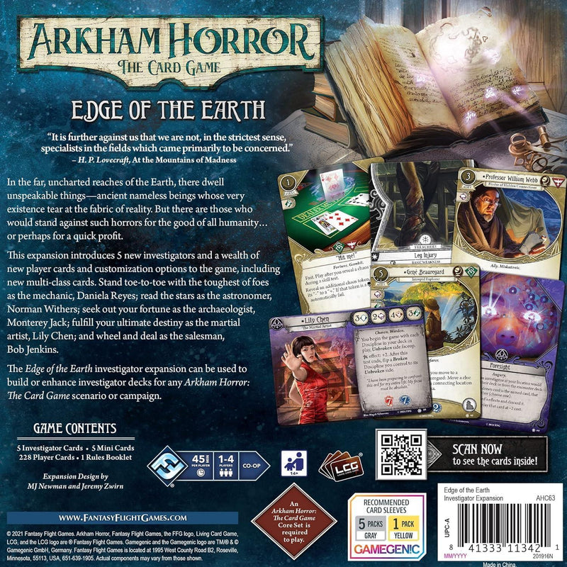 Arkham Horror LCG: Edge of the Earth Investigator Expansion Version Anglaise