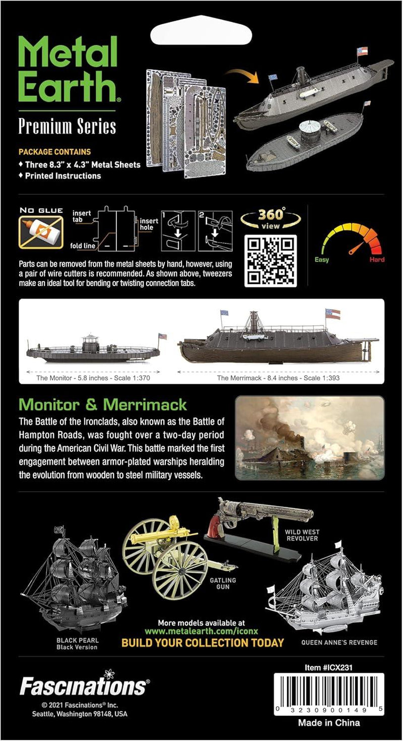 Metal Earth IconX Monitor & Merrimack