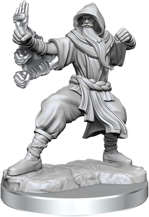 D&D Frameworks Human Monk Male (1Figurine dans la Boite)