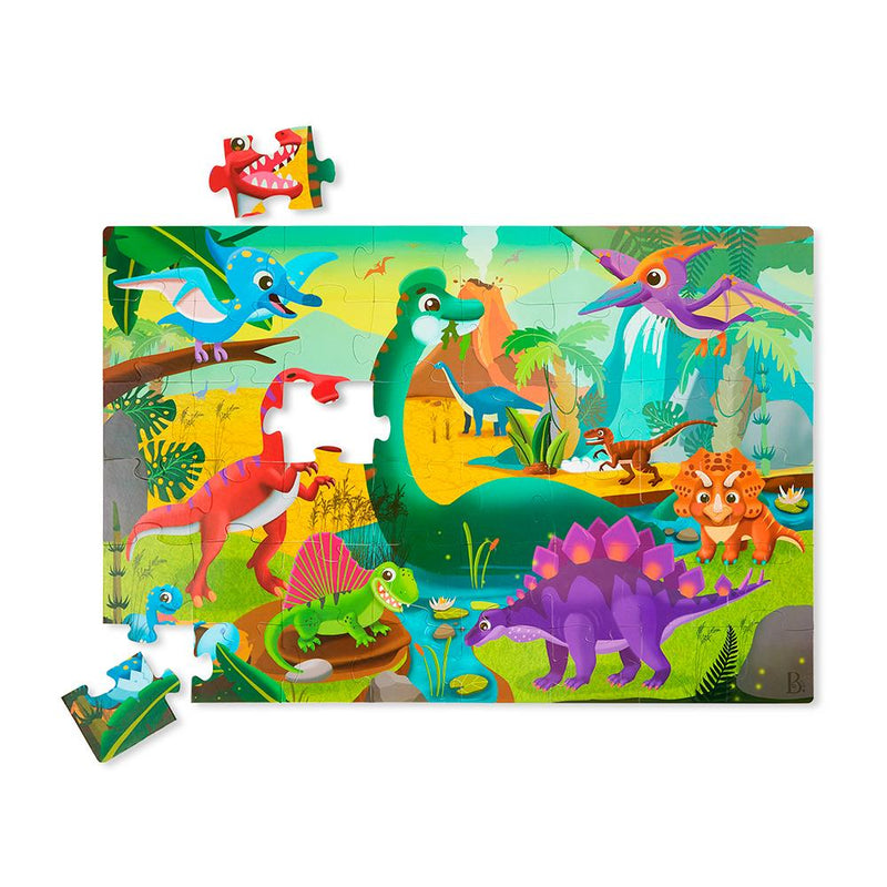 Puzzle 48P Plancher Dinosaures