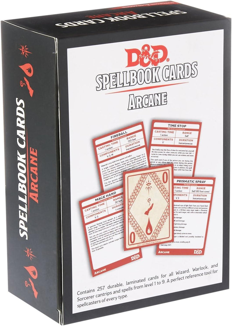 Dungeons & Dragons: Spellbook Cards: Arcane Version Anglaise
