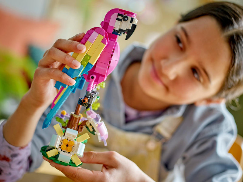 Lego Creator Le perroquet exotique rose