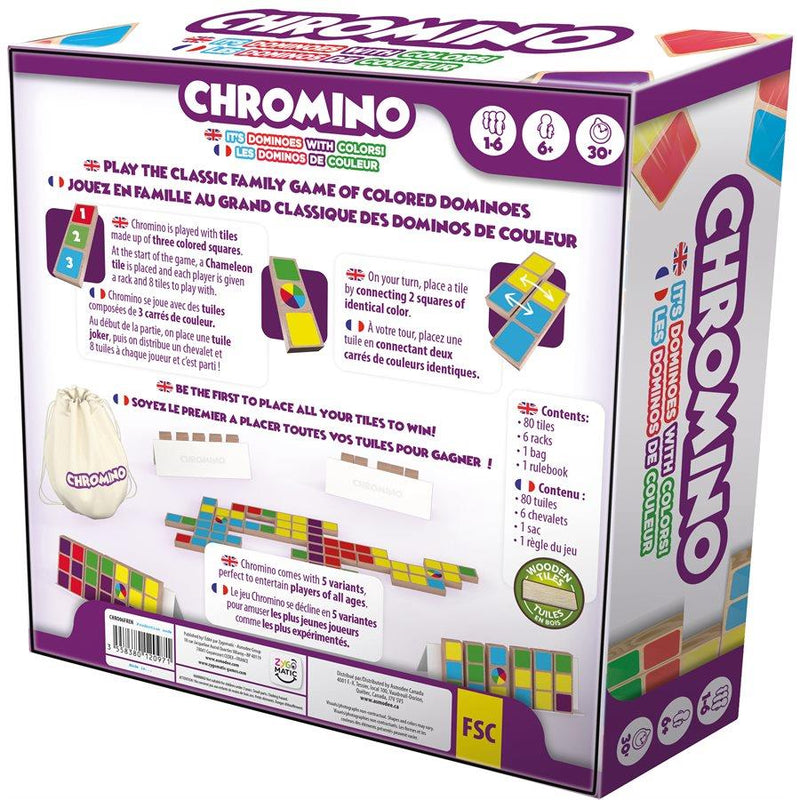 Chromino en Bois Version Multilingue