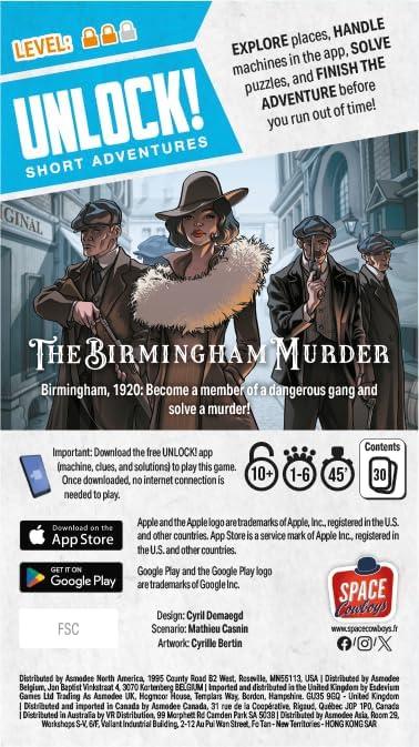 Unlock! Short Adventures: The Birmingham Murder Version Anglaise