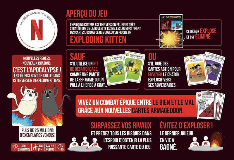 Exploding Kittens - Bien vs Mal Version Française