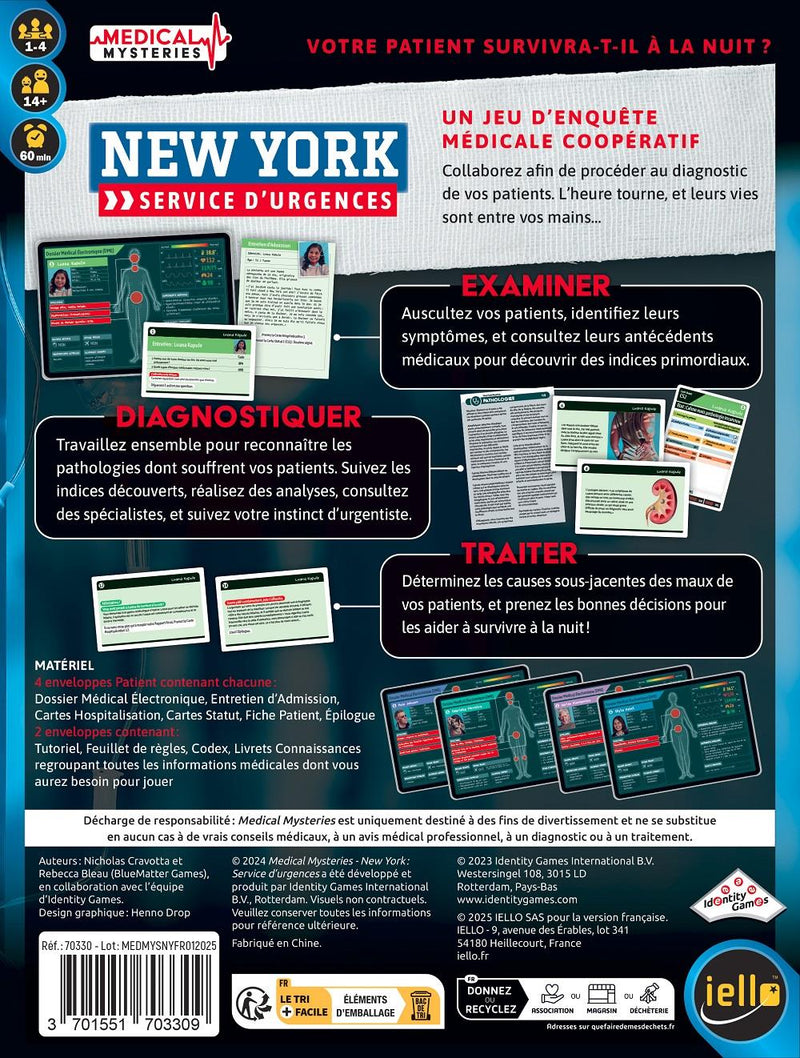 Medical Mysteries : New-York Service d'Urgences Version Française