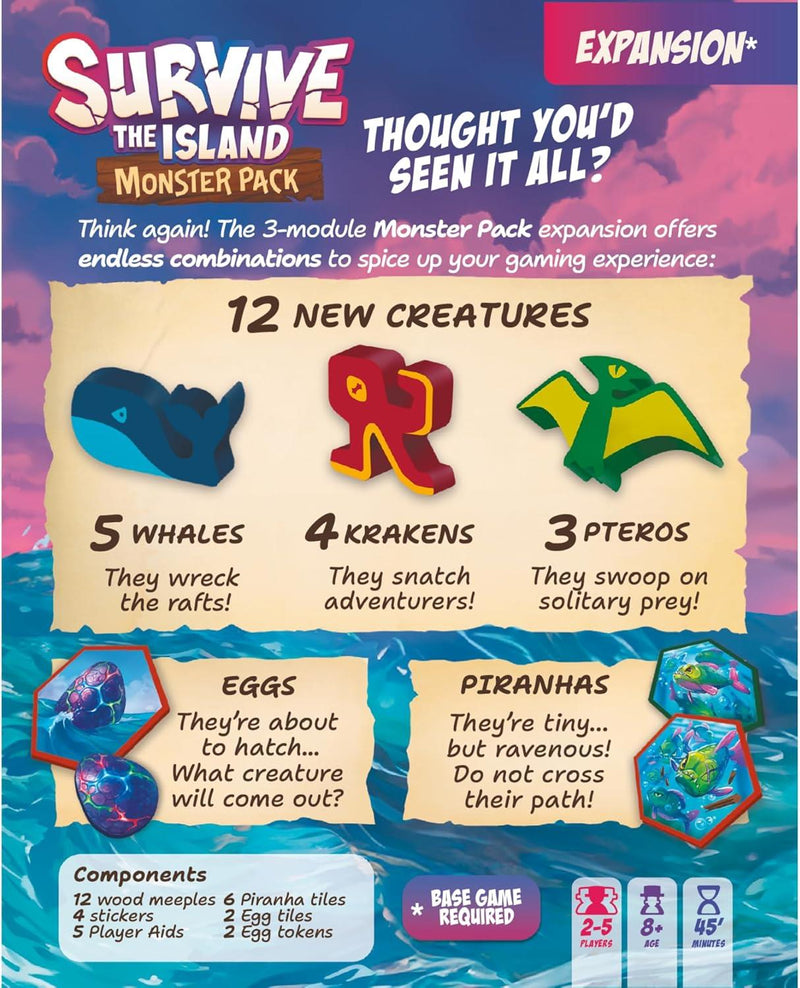 Survive the Island Monster Pack Version Anglaise