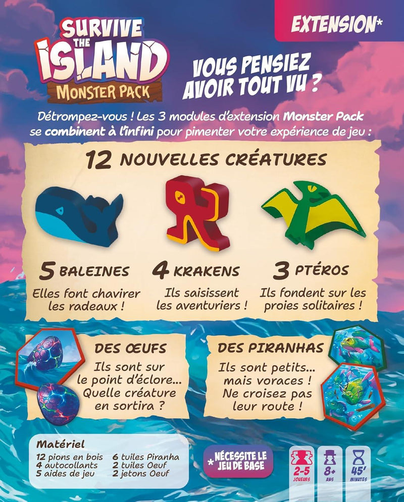 Survive the Island Monster Pack Version Française