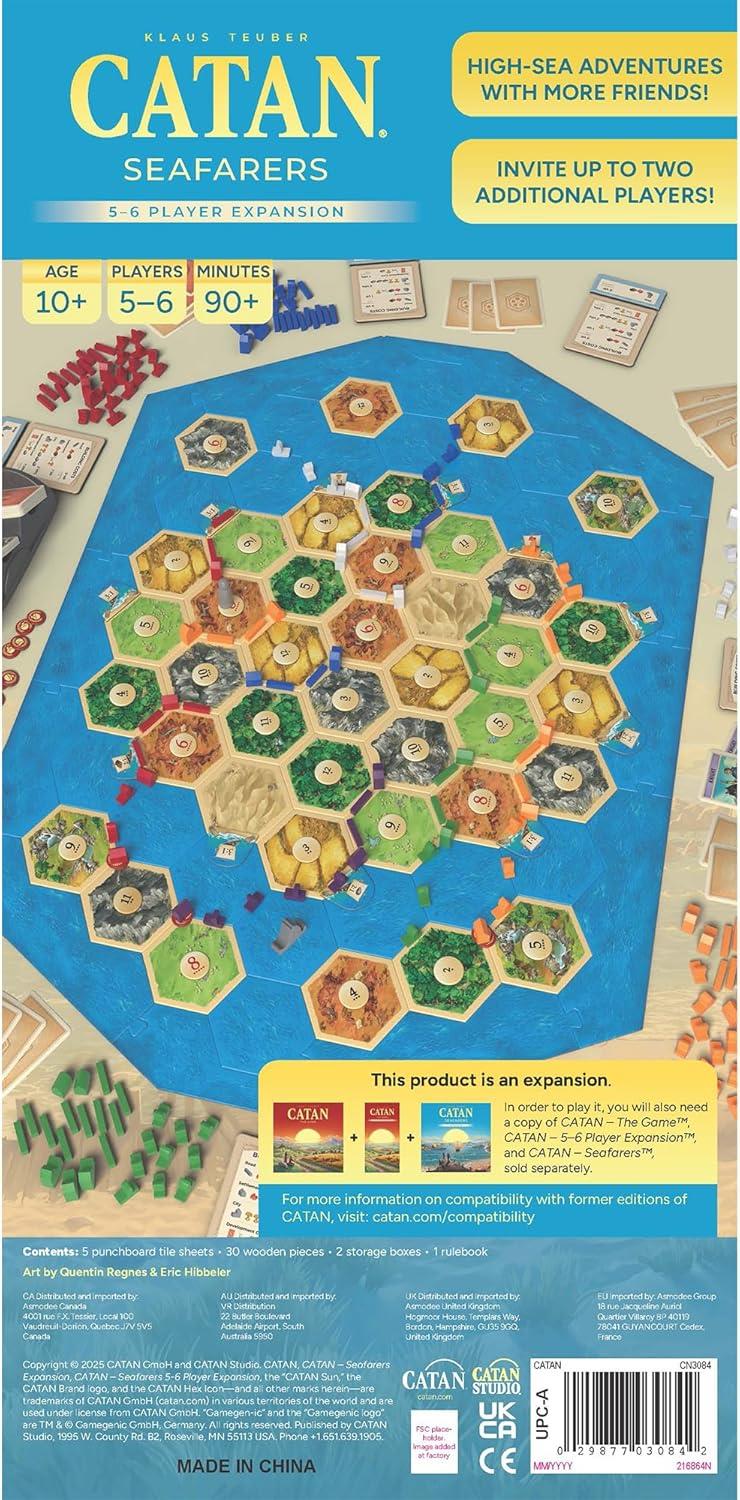 Catan Seafarers 5 - 6 Joueurs 6eme Edition Version Anglaise