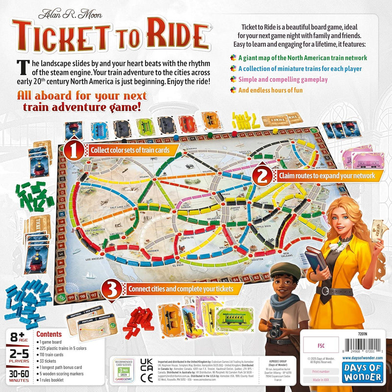 Ticket to Ride Refresh Version Anglaise