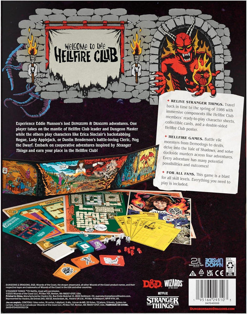 Dungeons & Dragons: Stranger Things: Welcome to the Hellfire Club Version Anglaise