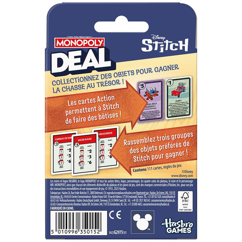 Monopoly Deal Stitch Version Bilingue