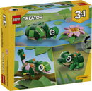 Lego Creator Turtle with a Water Lily Flower