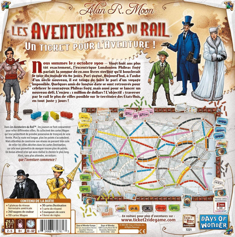 Les Aventuriers du Rail - USA Version Française