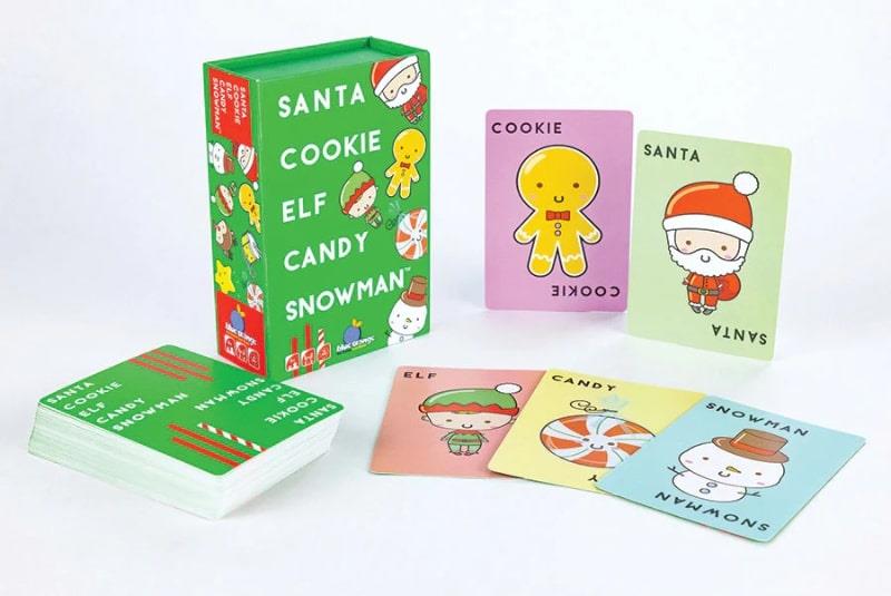 Santa Cookie Elf Candy Snowman Version Anglaise