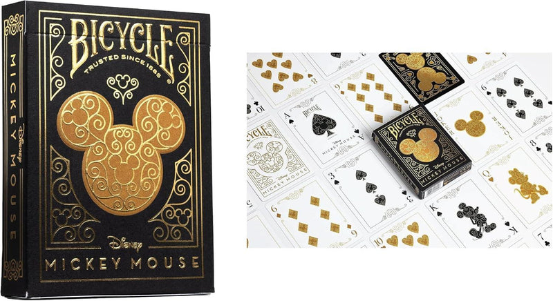 Bicycle Jeu de Carte: Disney Noir et Or Mickey