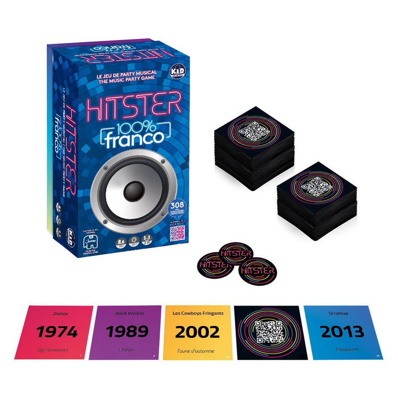Hitster 2 - Jeu de party musical Version Franco