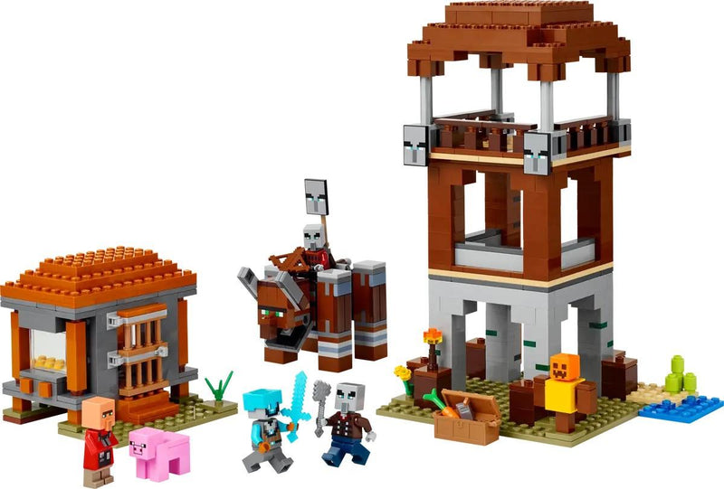 Lego Minecraft The Pillager Outpost and Ravager