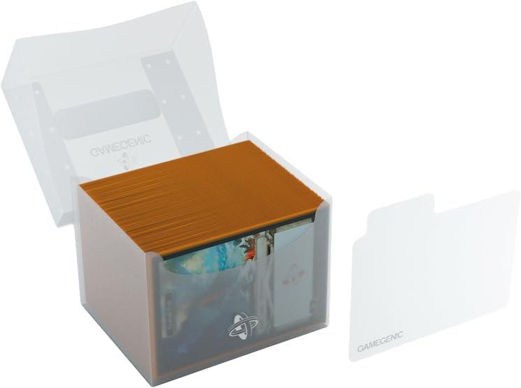 Deck Box: Side Holder Deck Box XL 100Cartes Transparent (Boite Vide)