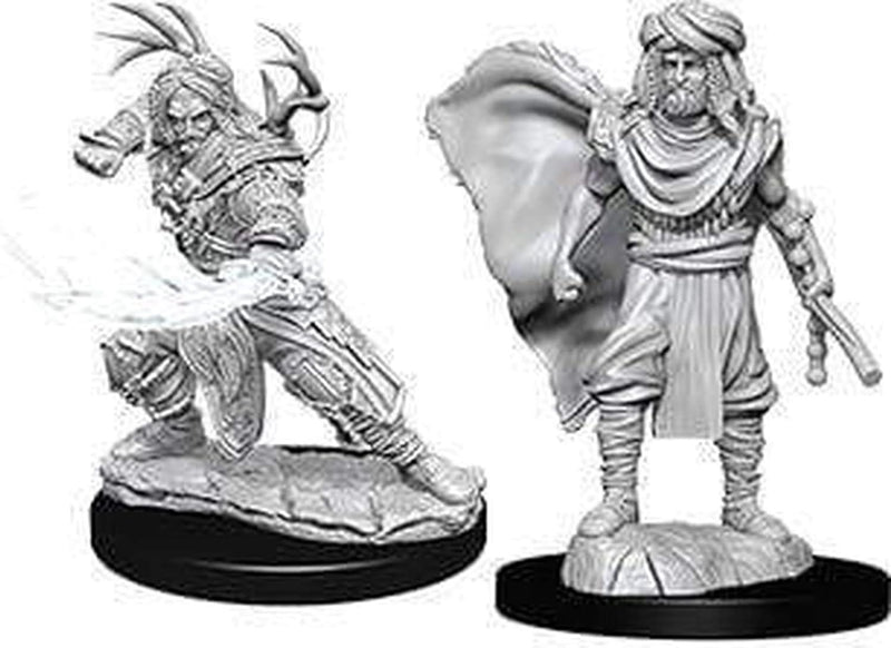 D&D: Nolzur's Unpainted Miniatures - Male Human Druids