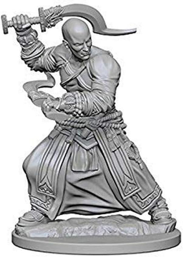 Pathfinder Deep Cuts Unpainted Miniatures: Human Monk Male