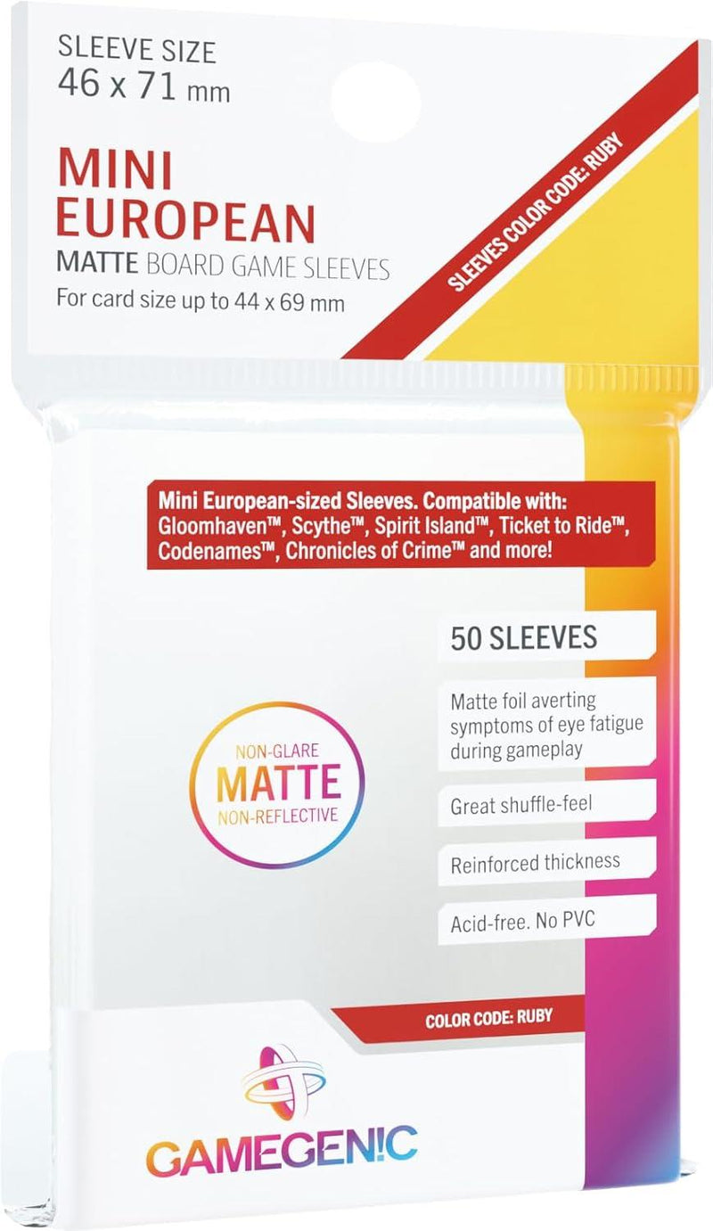 Sleeves Mini European Matte (50 Sleeves)