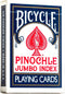 Bicycle Jeu de Cartes Pinochle Jumbo
