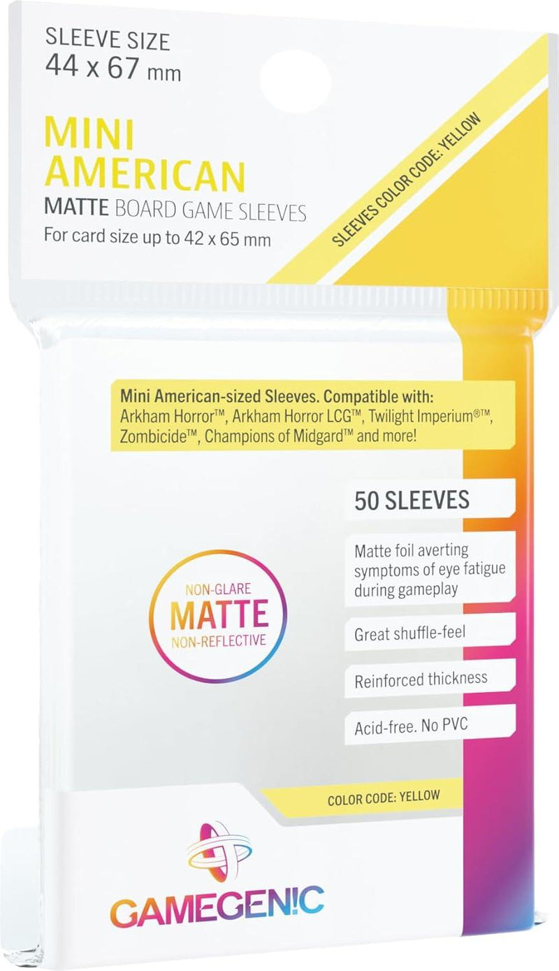 Matte Sleeves: Mini American-Sized (50 Sleeves)