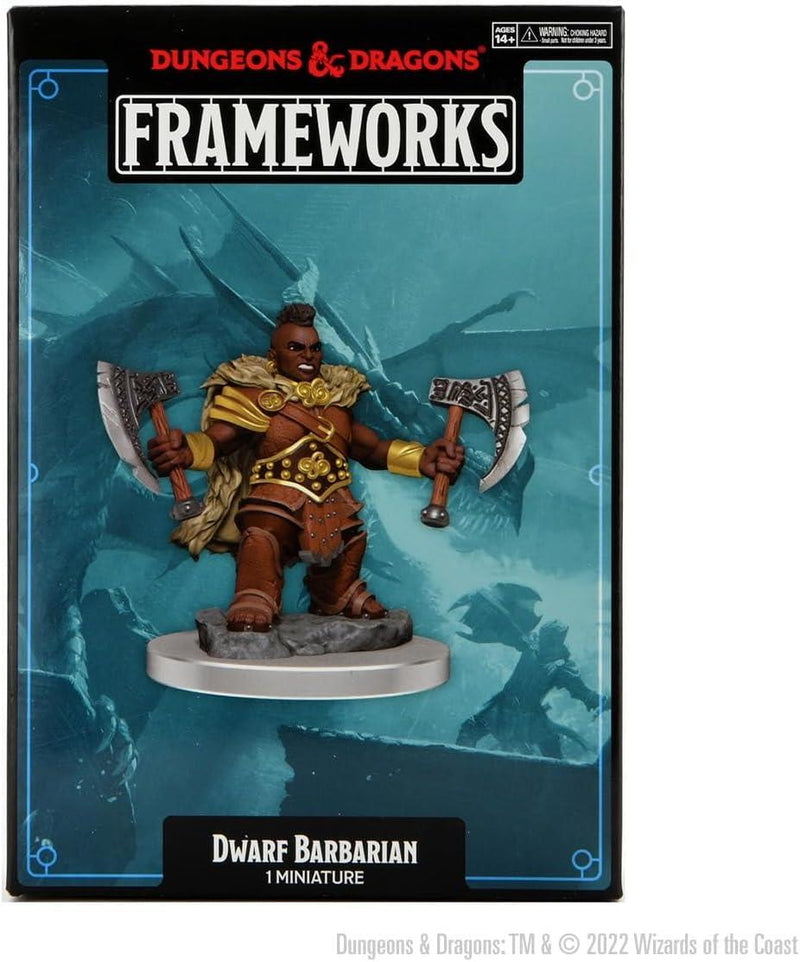 D&D Frameworks Unpainted Miniatures: Dwarf Barbarian Female