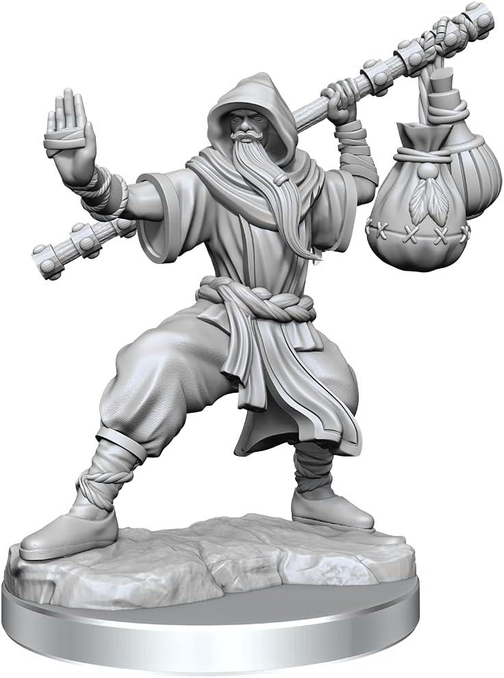 D&D Frameworks Human Monk Male (1Figurine dans la Boite)