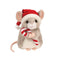 Douglase Merrie Mouse avec Chapeau de Père Noël et Canne en Sucre.
