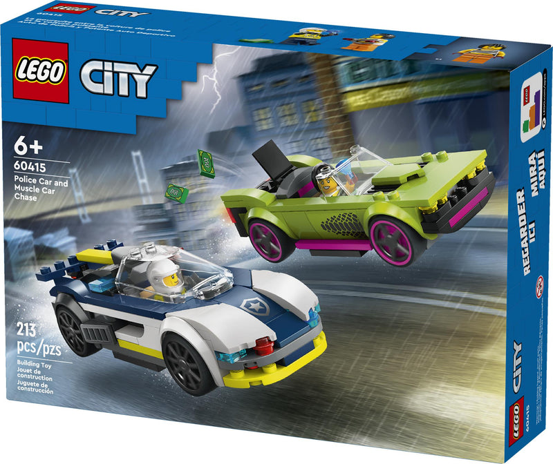 Lego City La poursuite entre la voiture de police et la voiture puissante