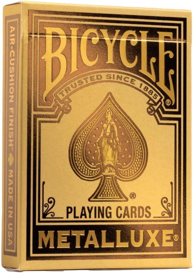 Bicycle Jeu de Cartes: MetalLuxe Holiday Gold