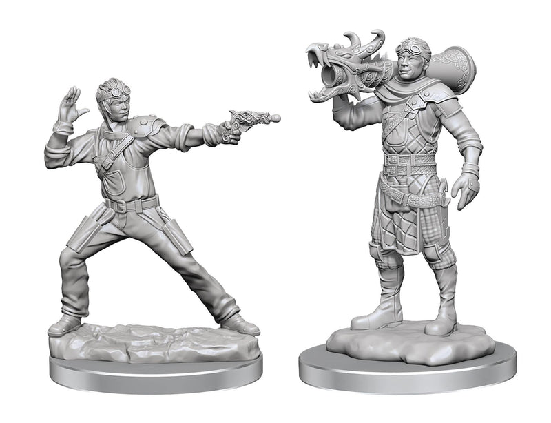 D&D Nolzurs Marvelous Unpainted Miniatures: Human Artificer And Apprentice