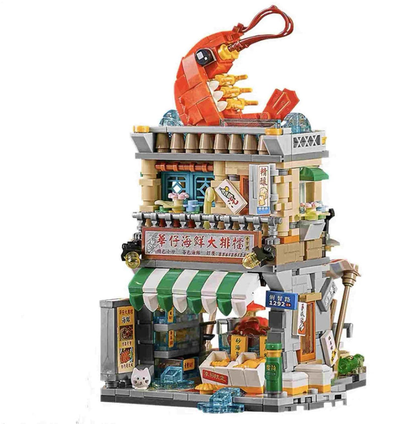 Loz Block Seafood Stall