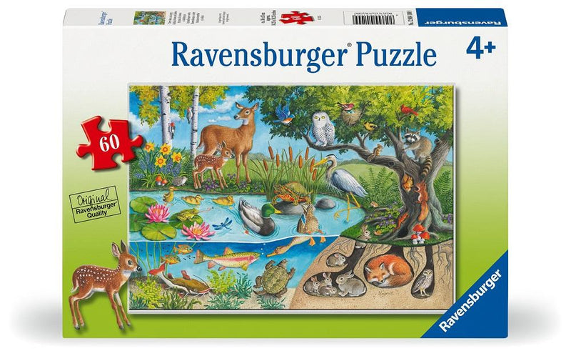 Ravensburger 60P Animaux en Haut et en Bas