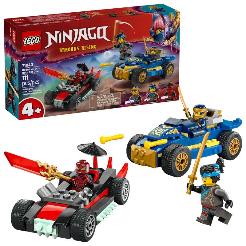 Lego Ninjago Rogue vs. Drix Race Car Duel