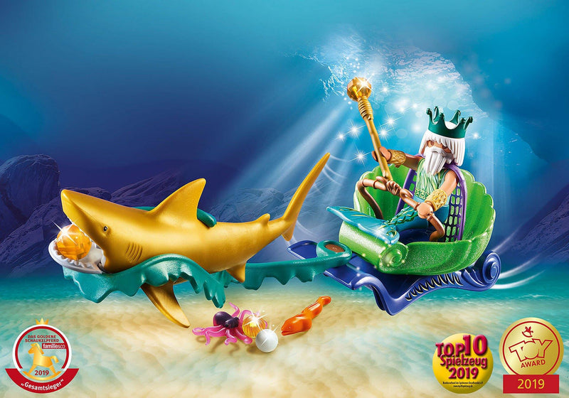 PLAYMOBIL Roi de la mer avec Carriage de requin