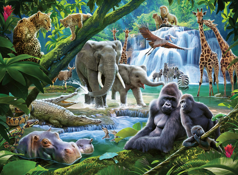 Puzzle Ravensburger 100P Animaux de la Jungle