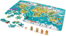 Toy Hape Puzzle and Game 2-in-1 Round the World