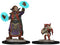 Painted Figures Girl Wizard and Imp