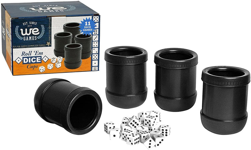 Set of dice cuts - 4 professional quality plastic with 20 dice and instructions for Perudo plus 10 different